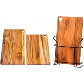 SET 3 TABLAS MADERA DE TECA NATURAL