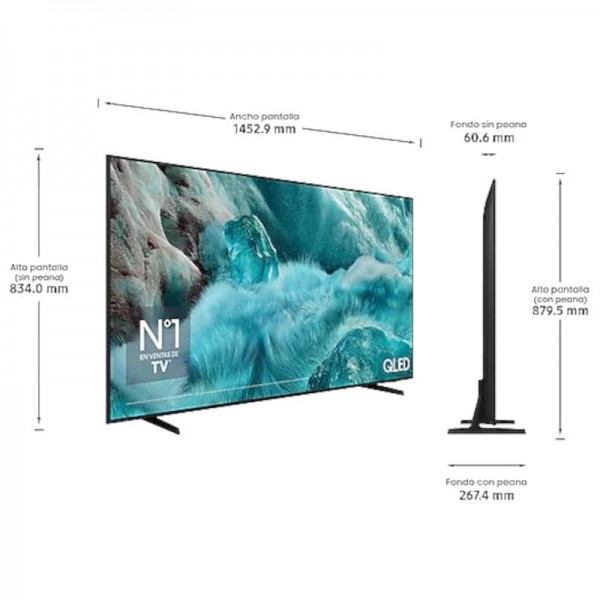 SMART TV SAMSUNG 65" Q LED TQ65Q6FAAU